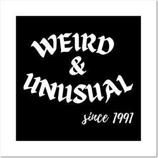 Weird and Unusual since 1991 - White Posters and Art